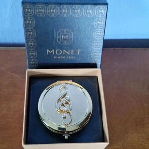 Monet Pocket Mirror with Musical Note